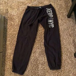 black aero nyc sweatpants